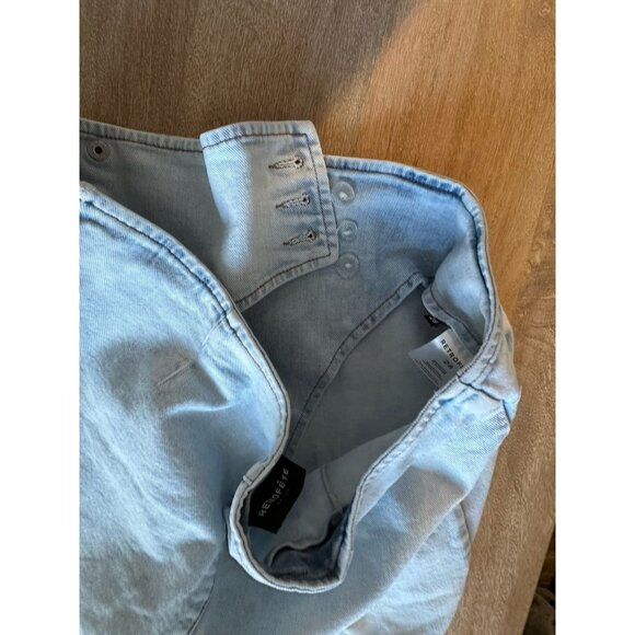 Retrofete Kayden Micro Mini Denim Skirt in Vivid Light Wash Size 28 - Picture 7 of 10